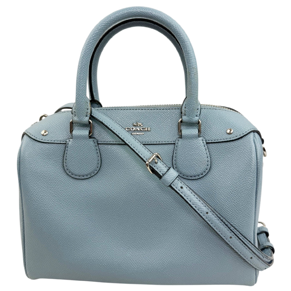 COACH Mini Bennet Blue Leather 2 Way Crossbody Hand Bag LHQ1901