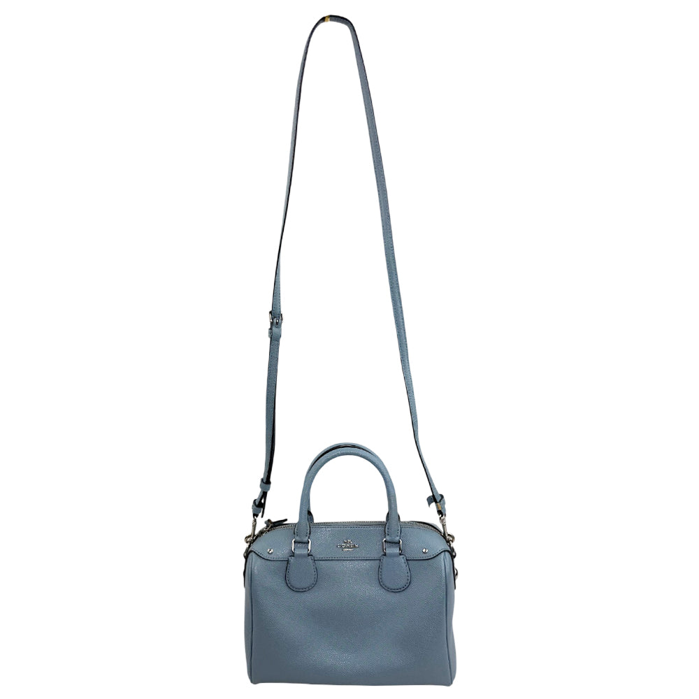 COACH Mini Bennet Blue Leather 2 Way Crossbody Hand Bag LHQ1901