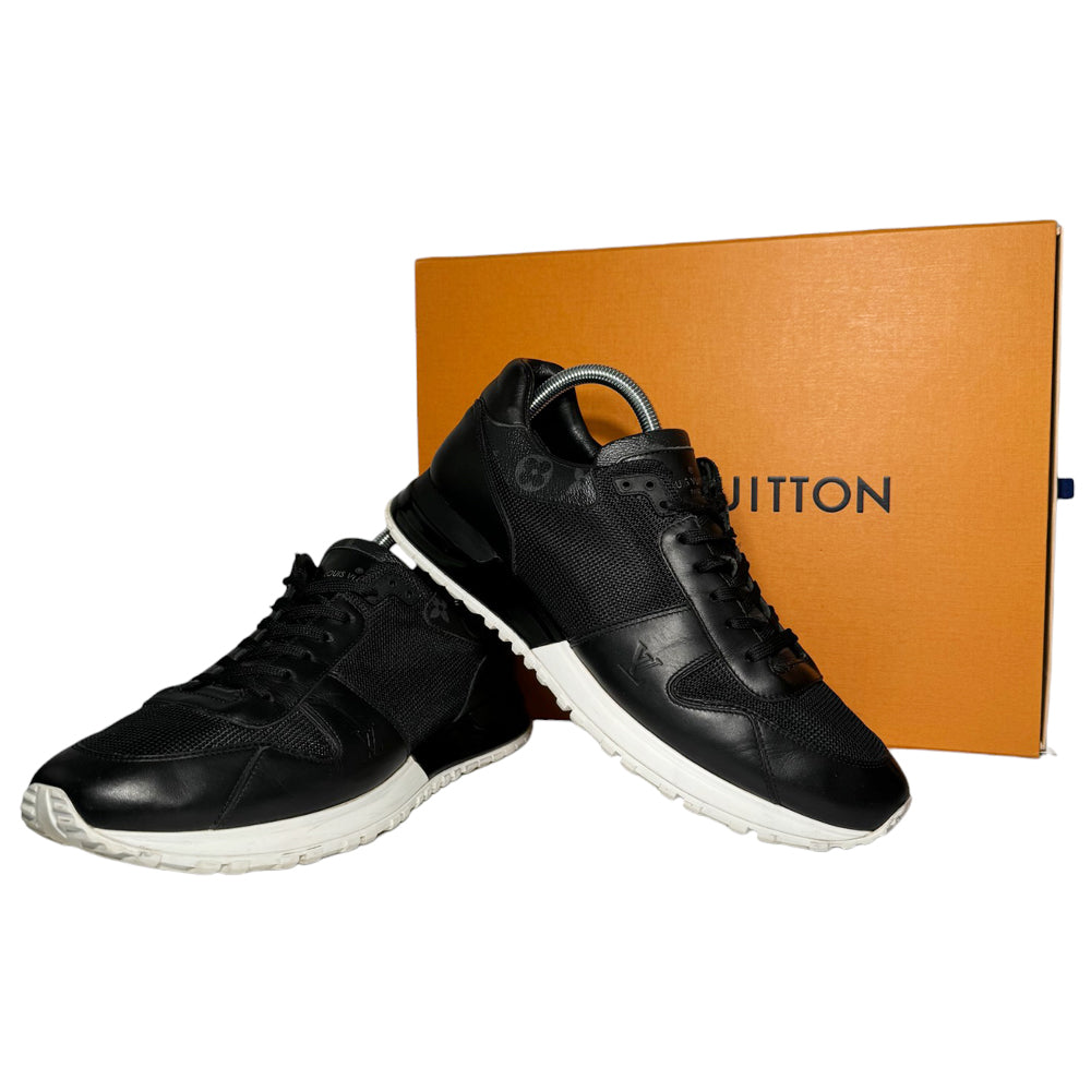 LOUIS VUITTON Negro Run Away Zapatillas Tamaño 7.5 UK LHQ192