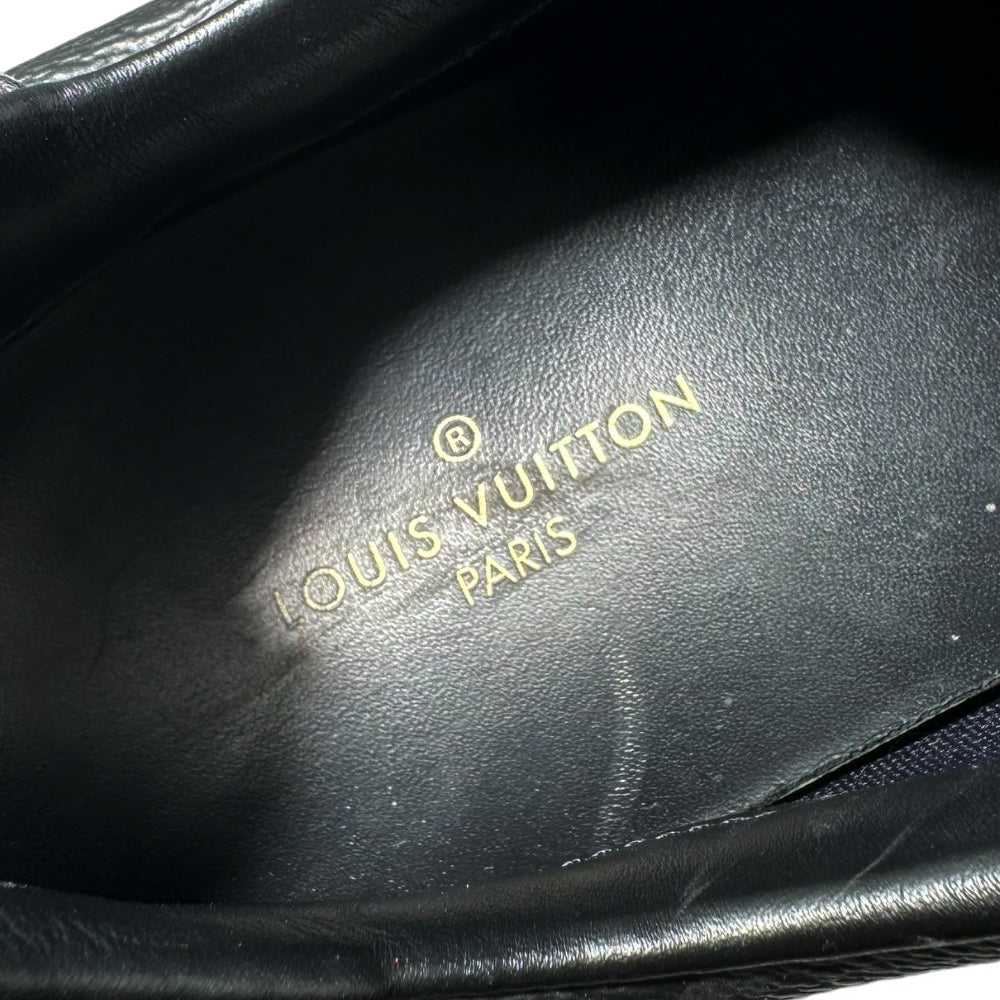 LOUIS VUITTON Negro Run Away Zapatillas Tamaño 7.5 UK LHQ192