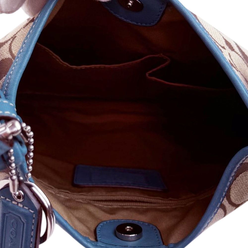 COACH Signature Canvas Brown Shoulder Bag LHQ1920