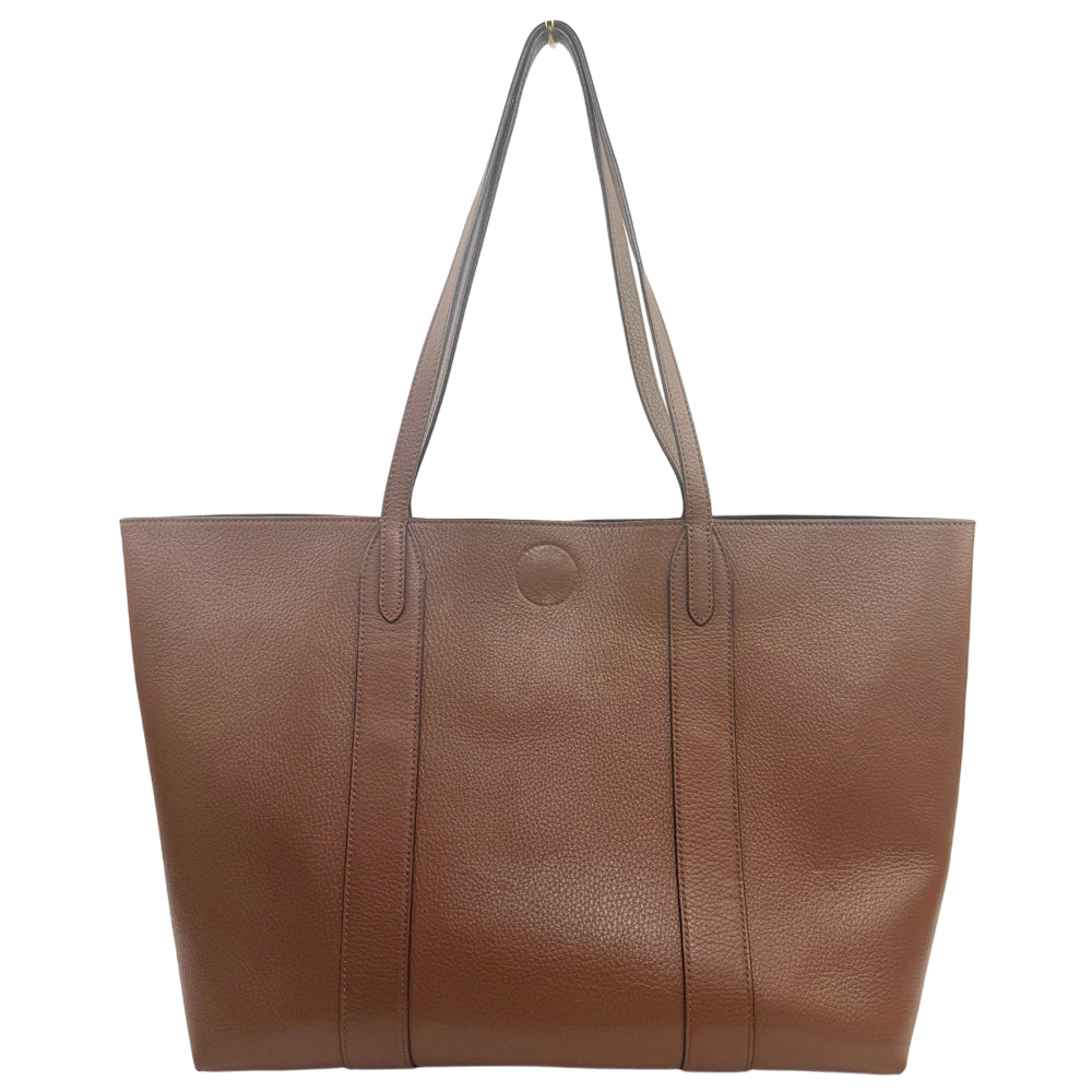 MULBERRY Bayswater Brown Leather Tote Shoulder Bag LHQ1926