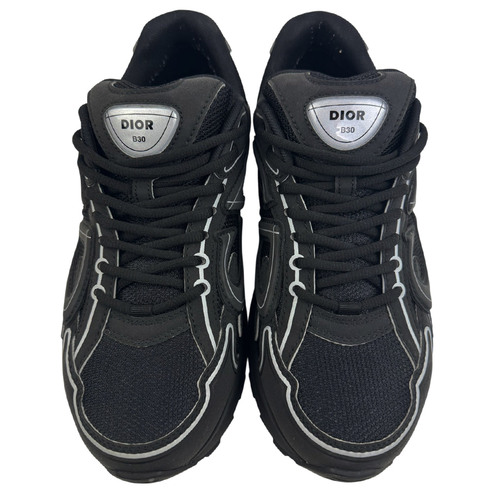 CHRISTIAN DIOR B30 Black Trainers Size 7.5 UK LHQ1927