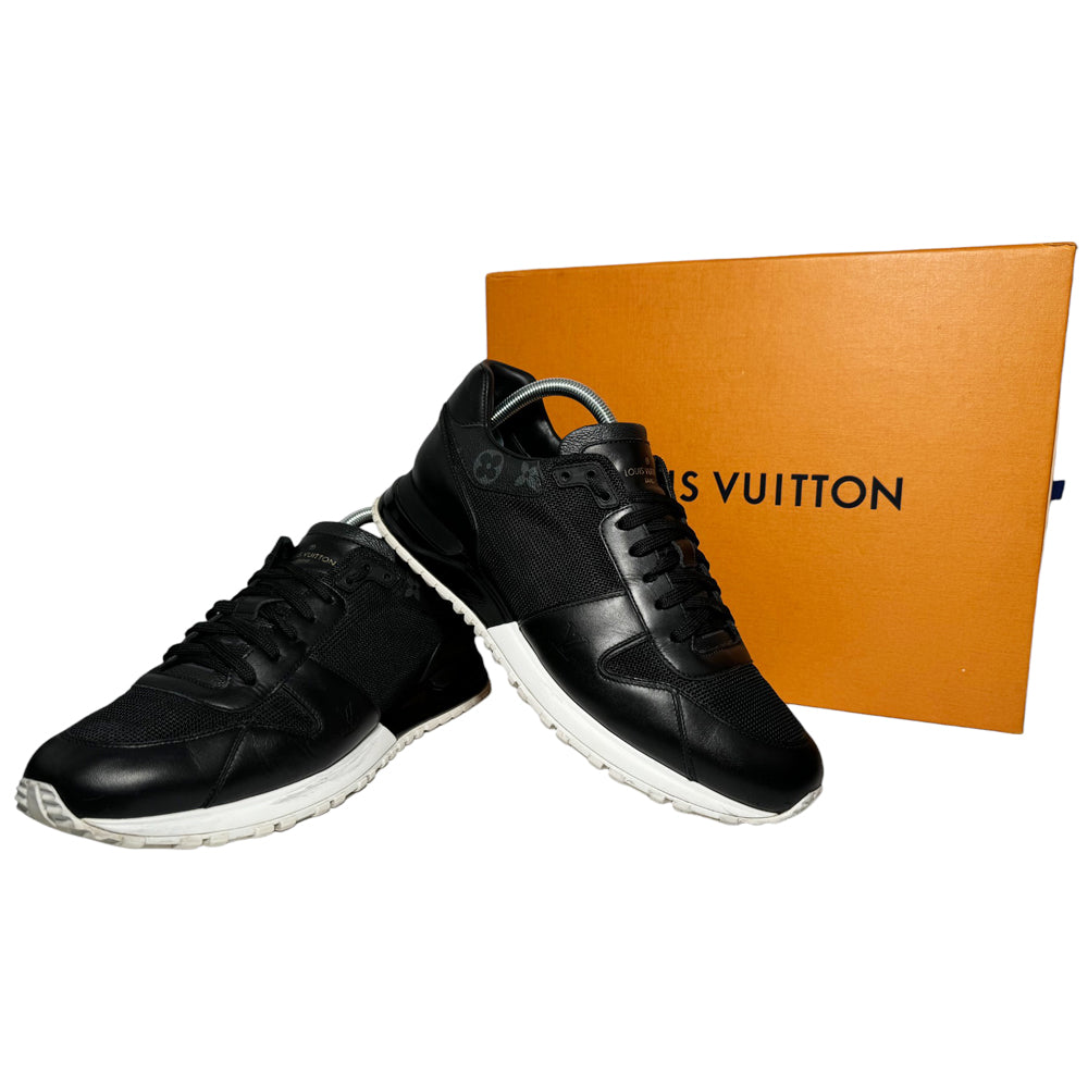 LOUIS VUITTON Negro Run Away Zapatillas Talla 9 UK LHQ193