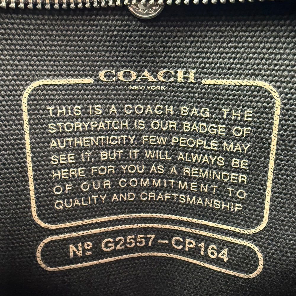COACH Cargo 26 Black Canvas Tote Bag LHQ1965