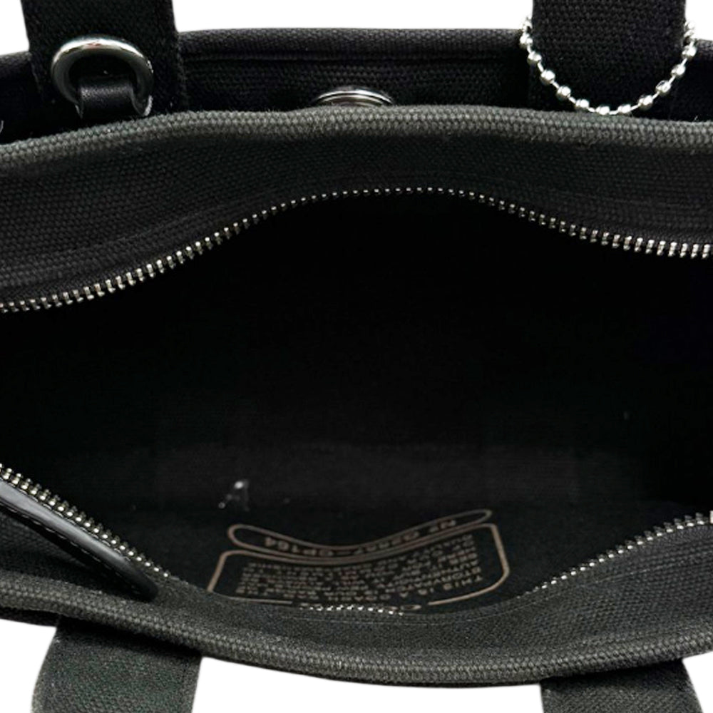 COACH Cargo 26 Black Canvas Tote Bag LHQ1965