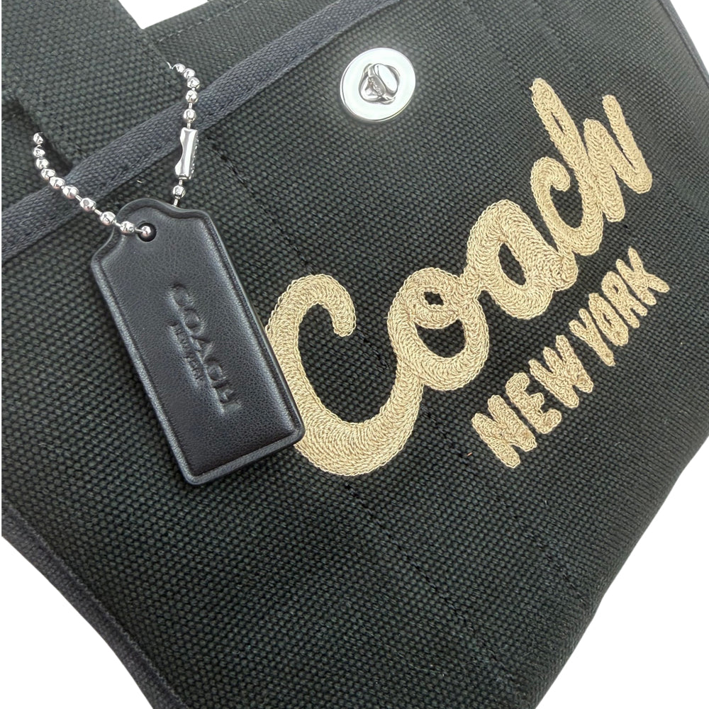 COACH Cargo 26 Black Canvas Tote Bag LHQ1965