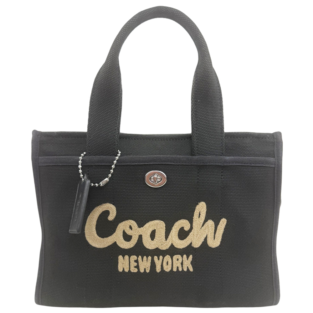 COACH Cargo 26 Black Canvas Tote Bag LHQ1965