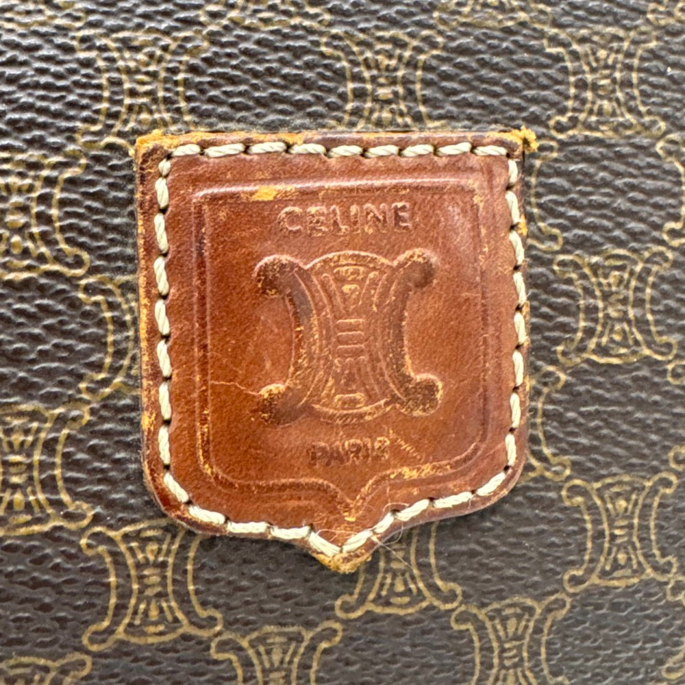 CELINE Macadam Brown Clutch Pouch LHQ1970