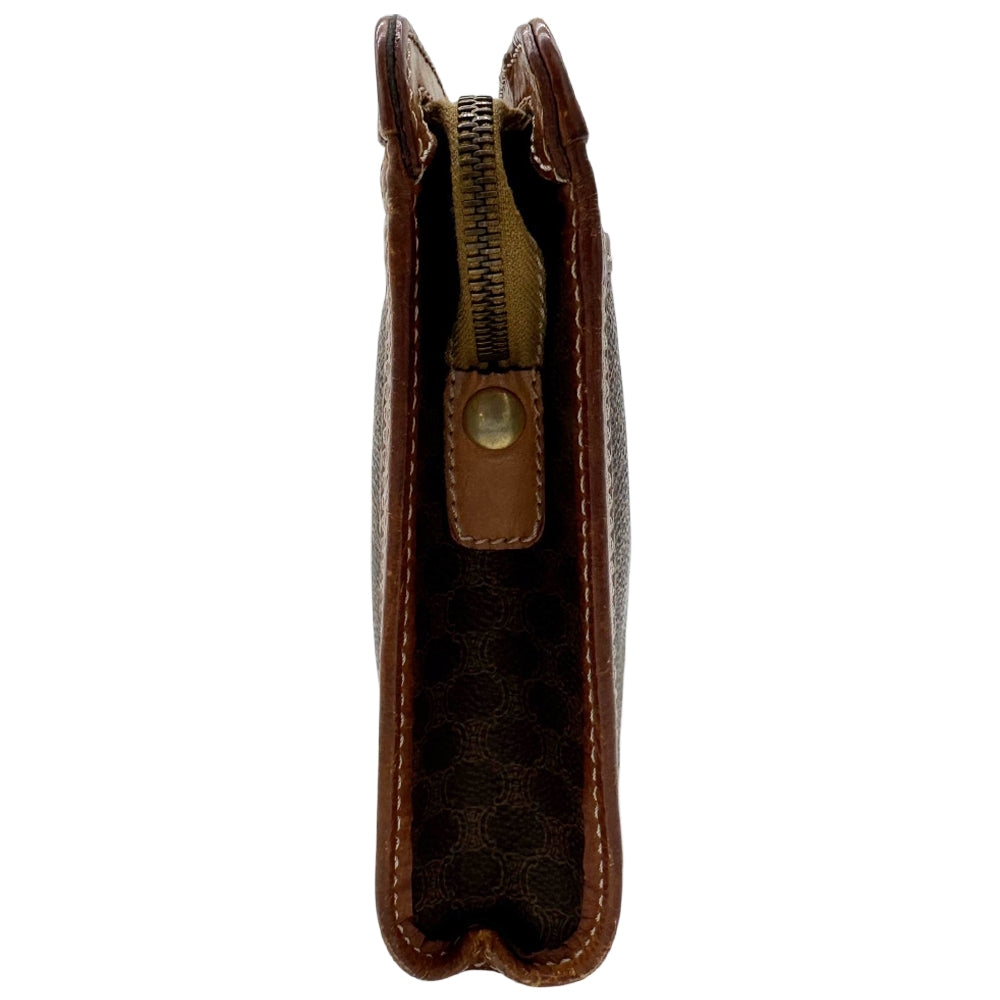 CELINE Macadam Brown Clutch Pouch LHQ1971