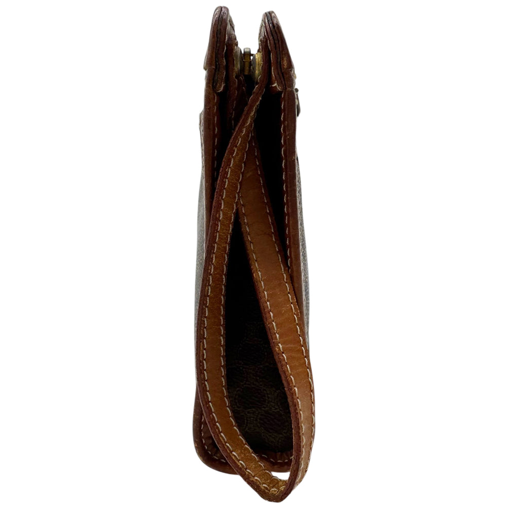 CELINE Macadam Brown Clutch Pouch LHQ1971