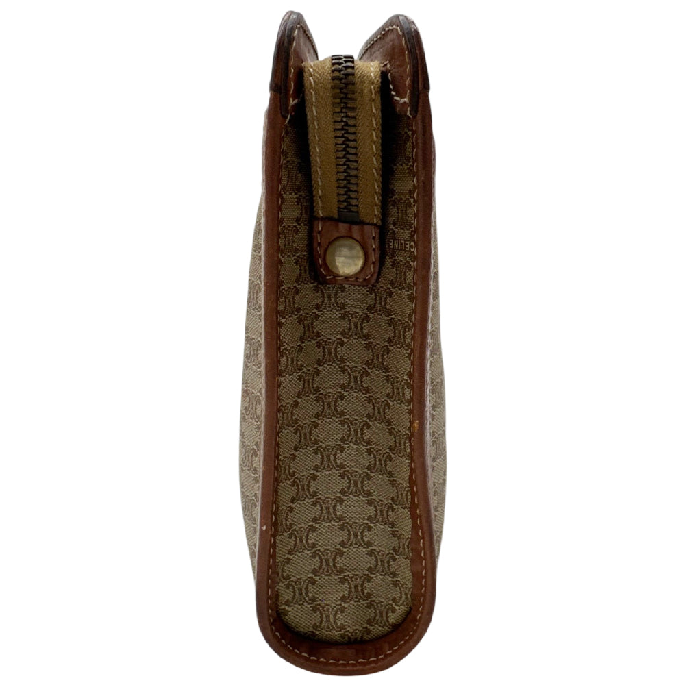 CELINE Macadam Light Brown Clutch Pouch LHQ1972