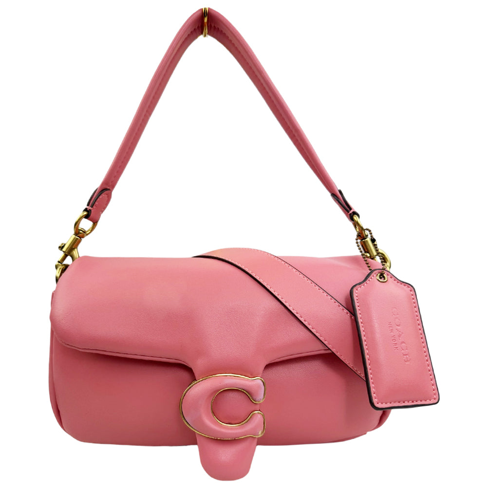 COACH Pillow Tabby 26 Pink Leather Shoulder Bag LHQ1974