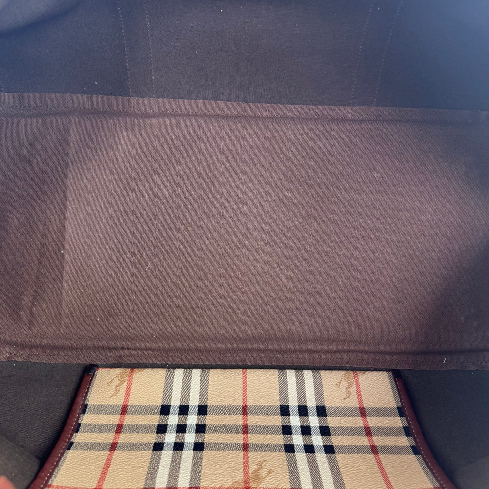 BURBERRY Nova Check Duffle/Boston Shoulder Bag LHQ1975