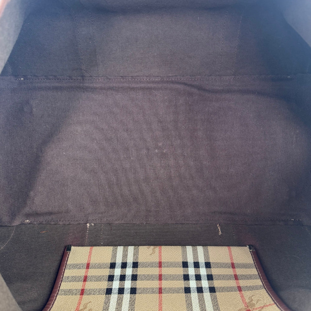 BURBERRY Nova Check Duffle/Boston Bag LHQ1982
