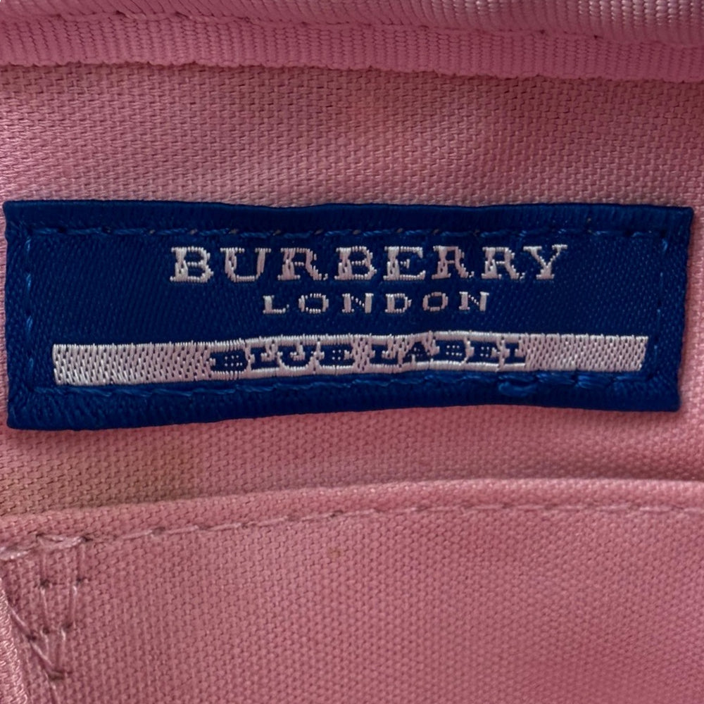 BURBERRY Blue Label Red Nova Check Shoulder Bag LHQ1983