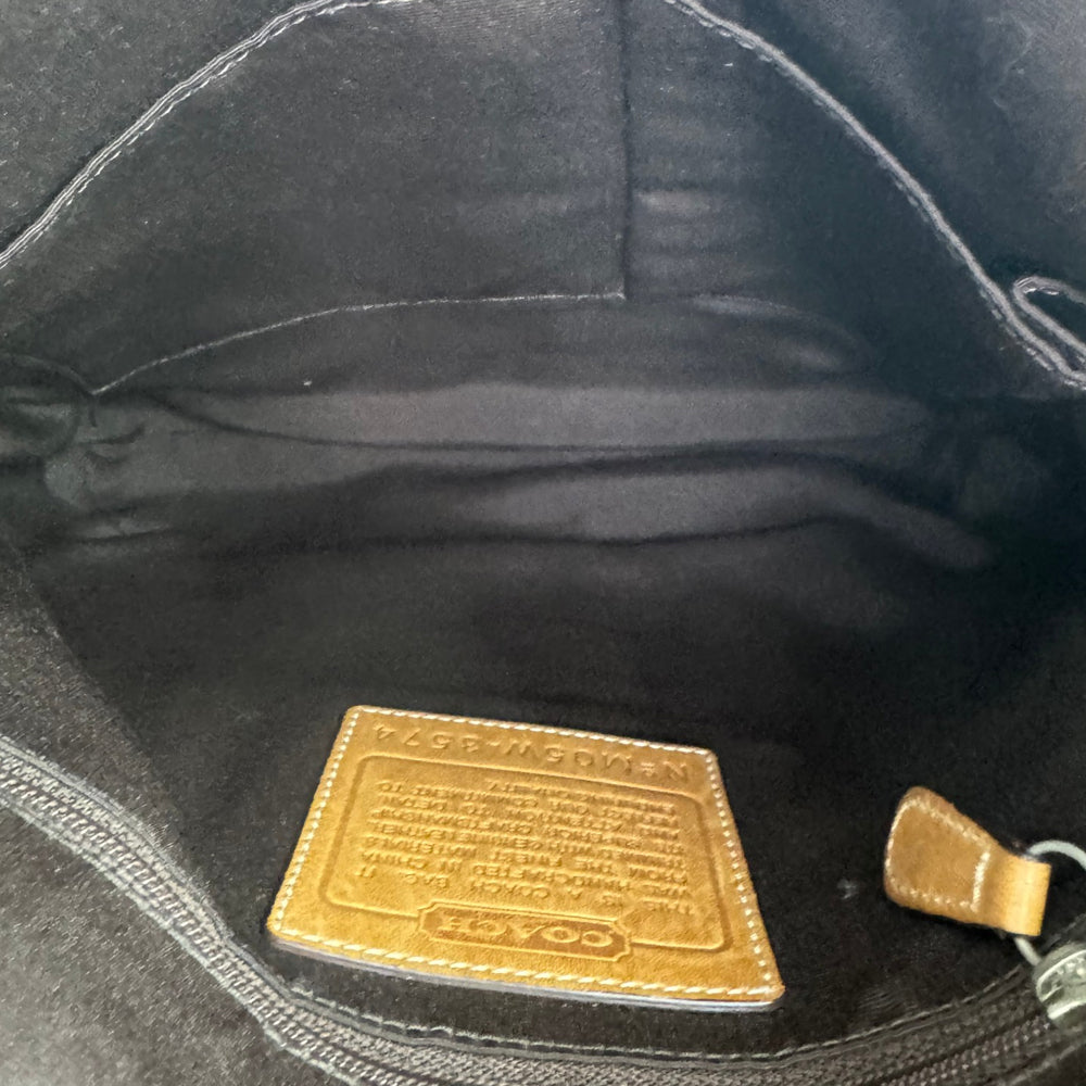 COACH Soho Brown Signature Canvas Shoulder Bag LHQ1988