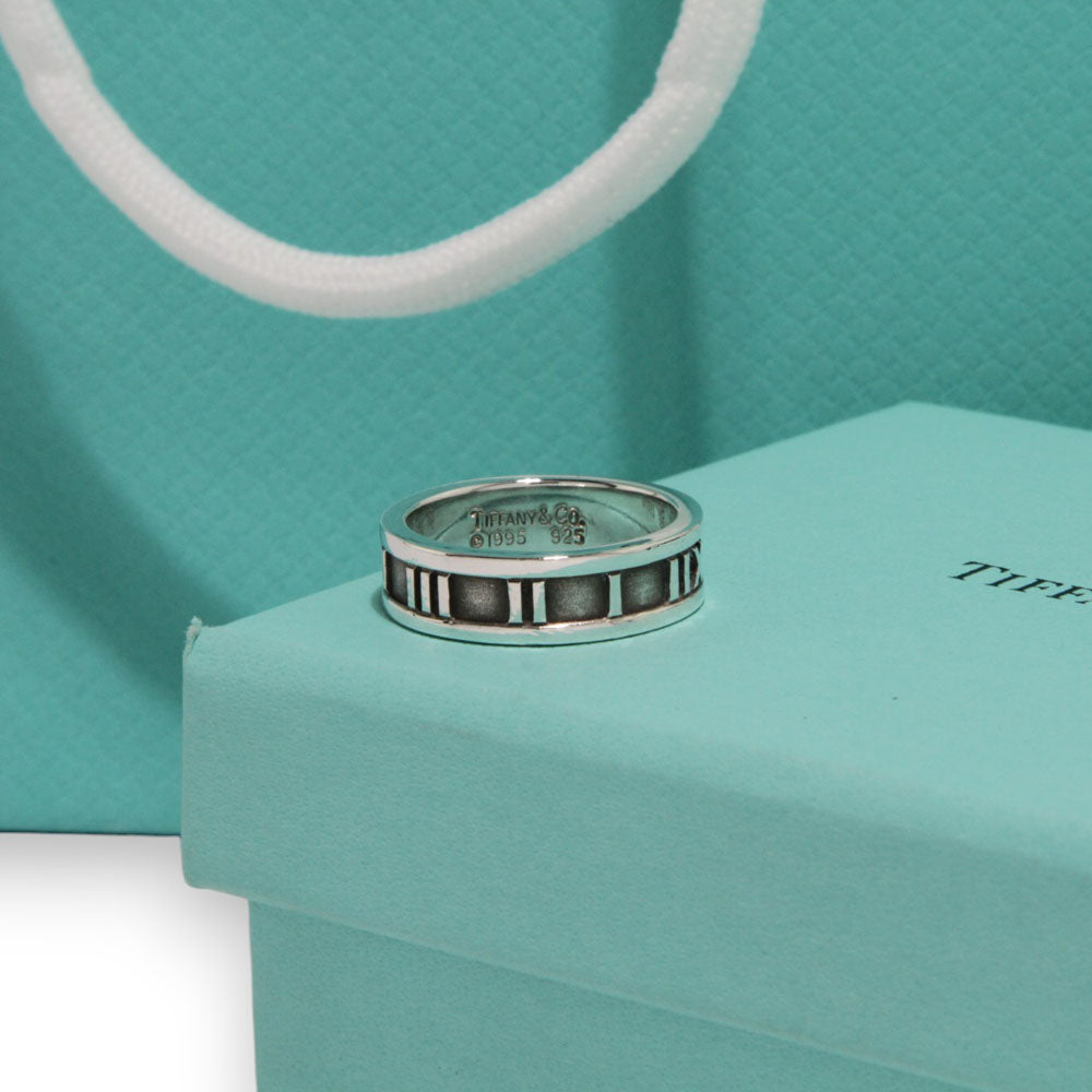 TIFFANY & Co. Anillo Atlas Plata LHQ199