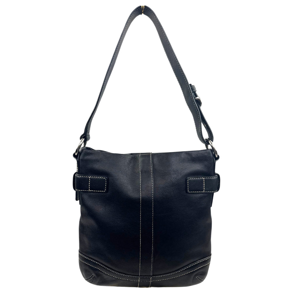 COACH Soho Black Leather Shoulder Bag LHQ1990