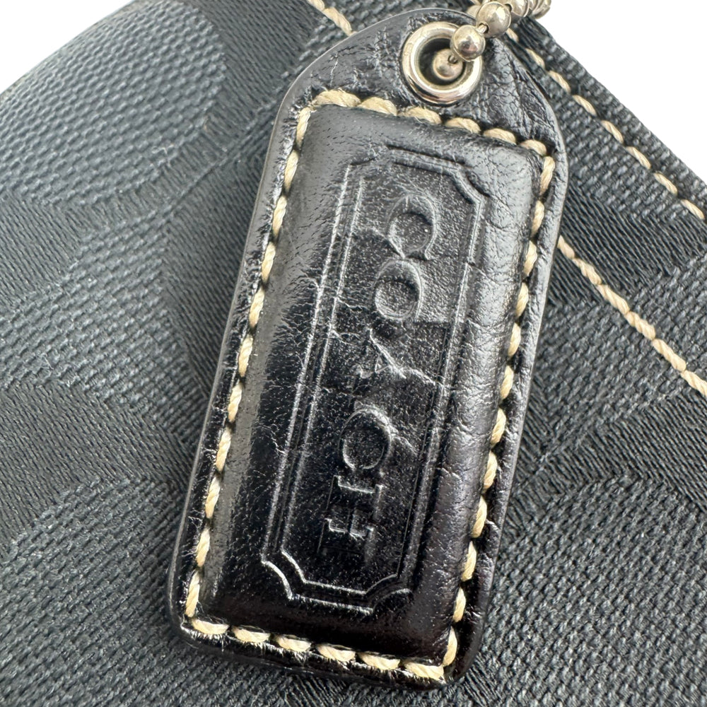 COACH Black Soho Signature Canvas and Leather Shoulder Bag LHQ1991