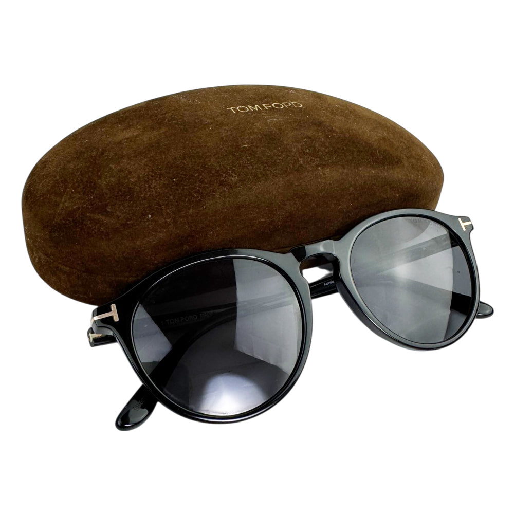 TOM FORD Black Round Sunglasses LHQ1992