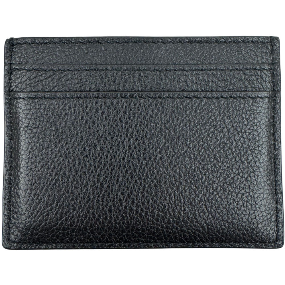 SAINT LAURENT Black Leather Card Holder LHQ1998