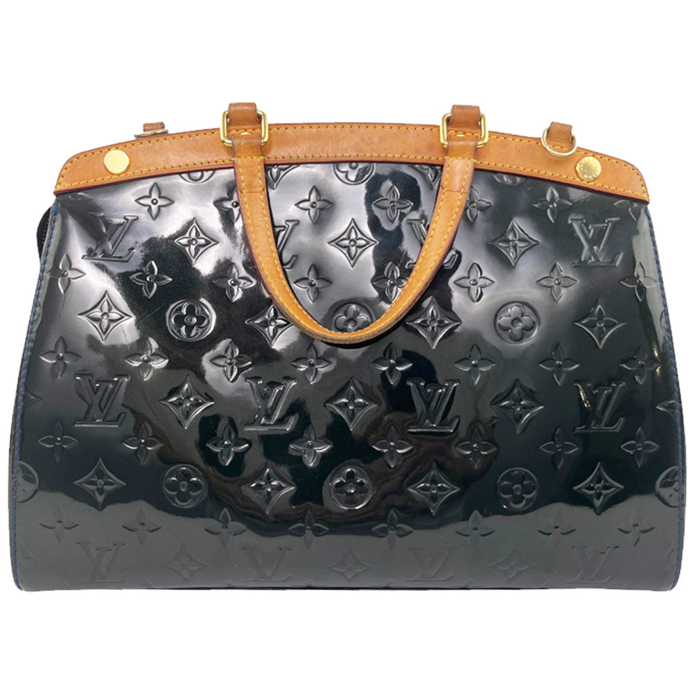 LOUIS VUITTON Vert Tonic Vernis Empreinte Monogram Brea MM Shoulder Bag LHQ1999