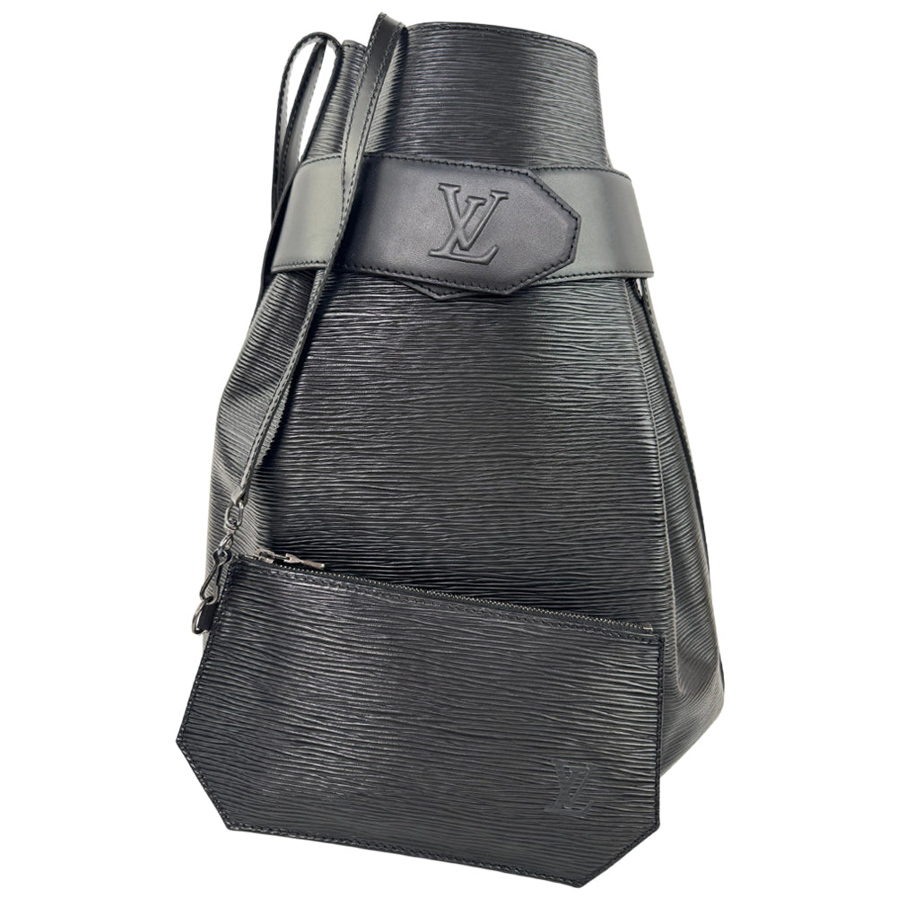 LOUIS VUITTON Sac D'Epaule Black Epi Leather Shoulder Bag LHQ2003