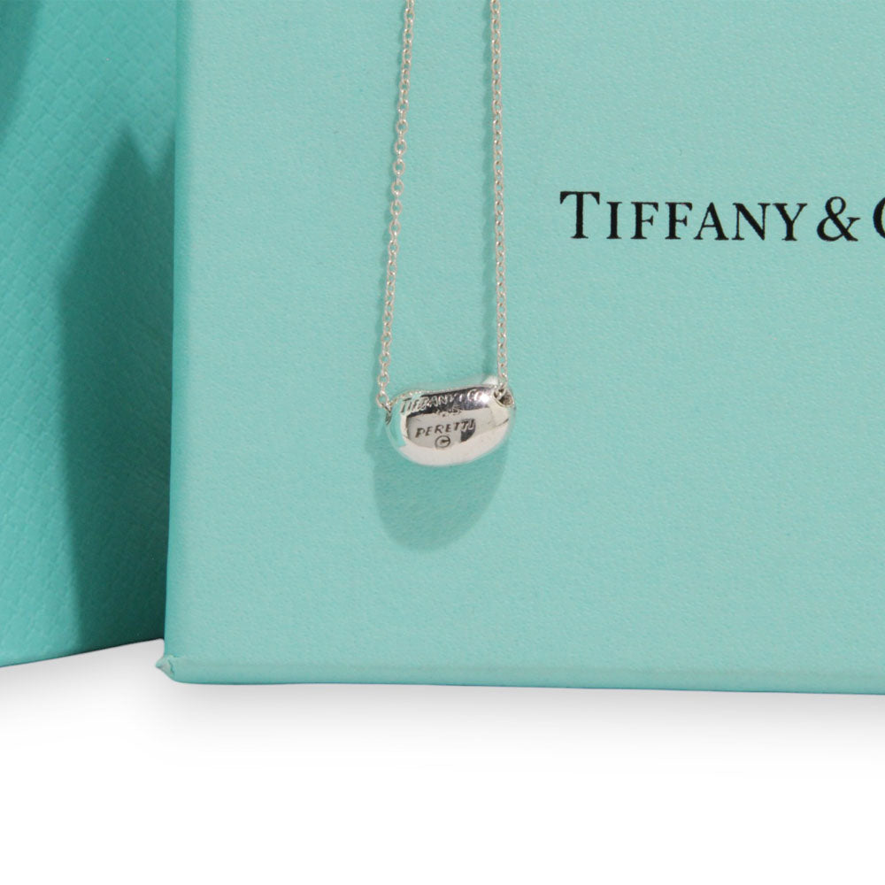 TIFFANY & Co. Collana Ciondolo a forma di fagiolo Argento LHQ201