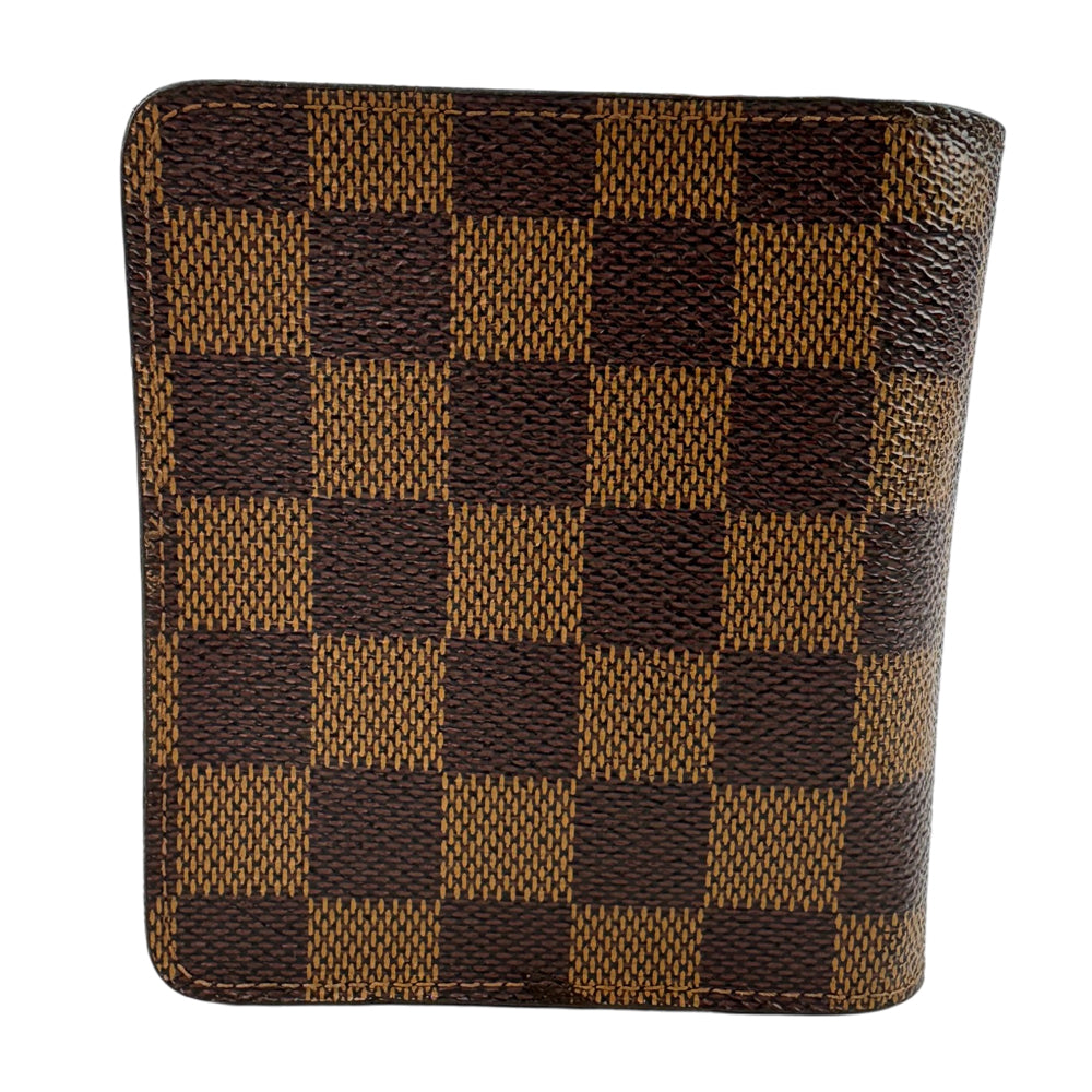 LOUIS VUITTON Damier Ebene Compact BiFold Wallet LHQ2015