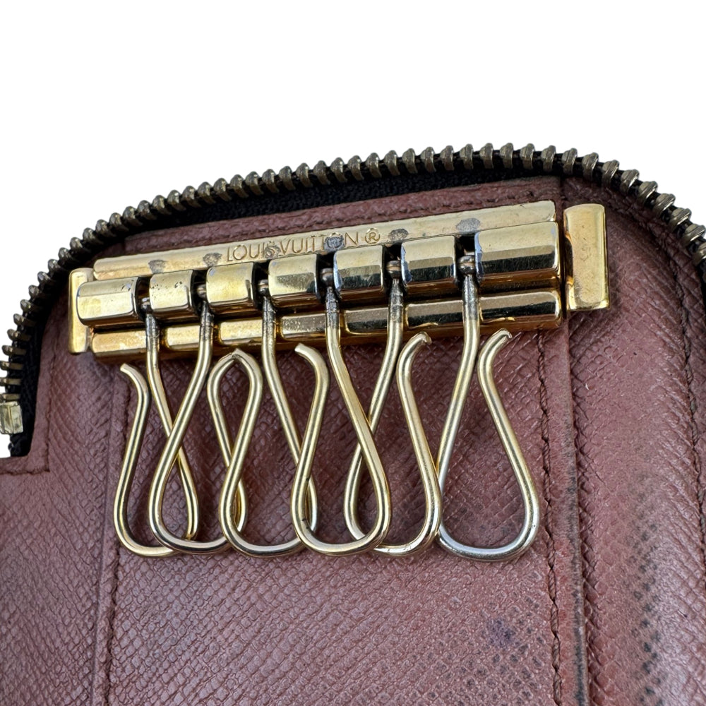 LOUIS VUITTON Monogram Zip Around 6 Point Key Holder LHQ2016
