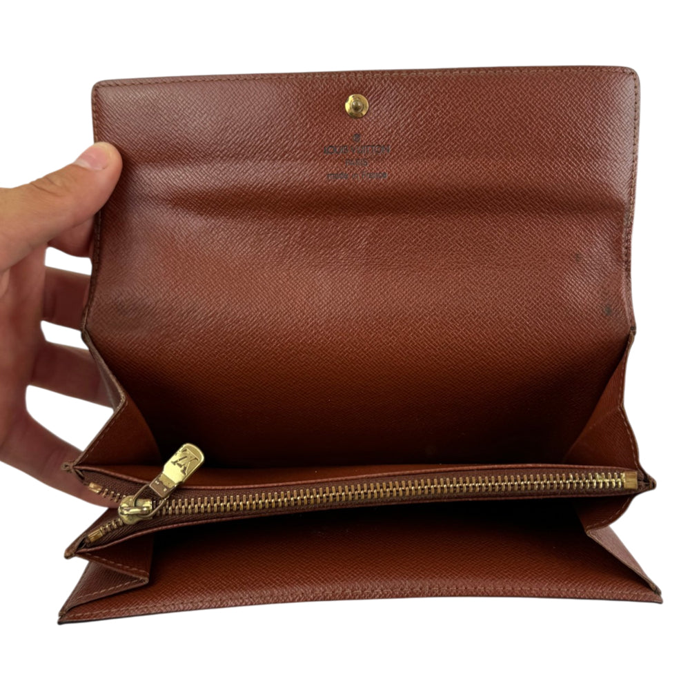 LOUIS VUITTON Monogram Sarah Long Purse LHQ2019