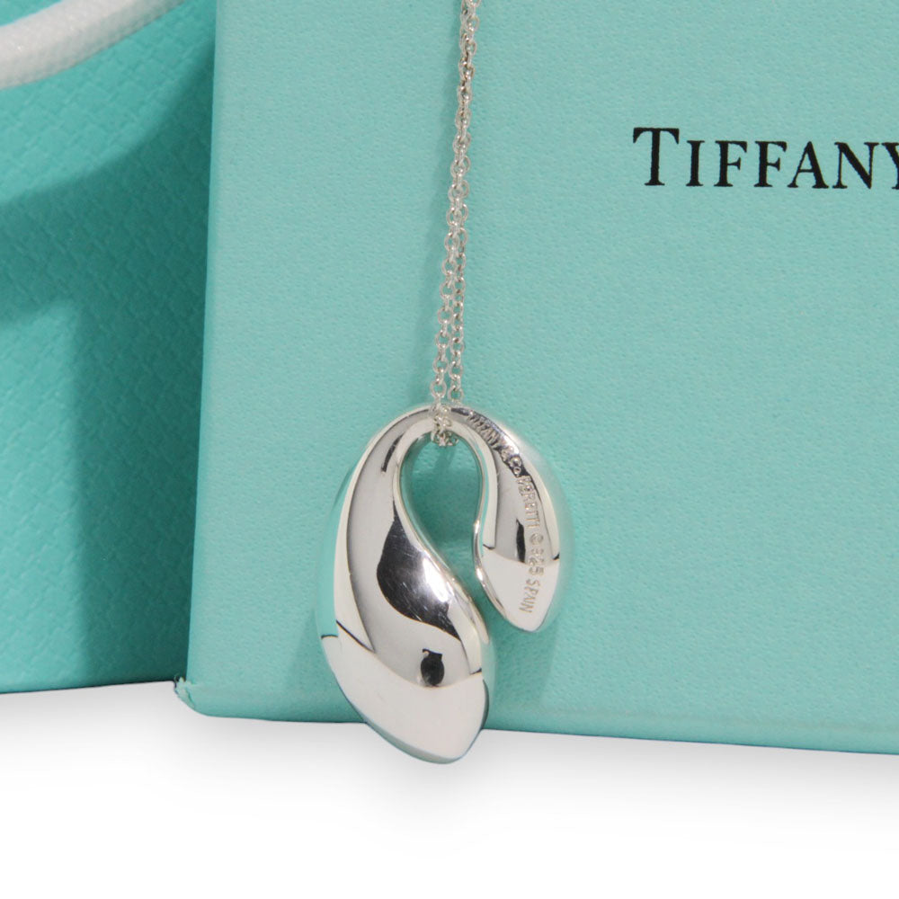 TIFFANY & Co. Halskette Double Tear Drop Anhänger Silber LHQ202