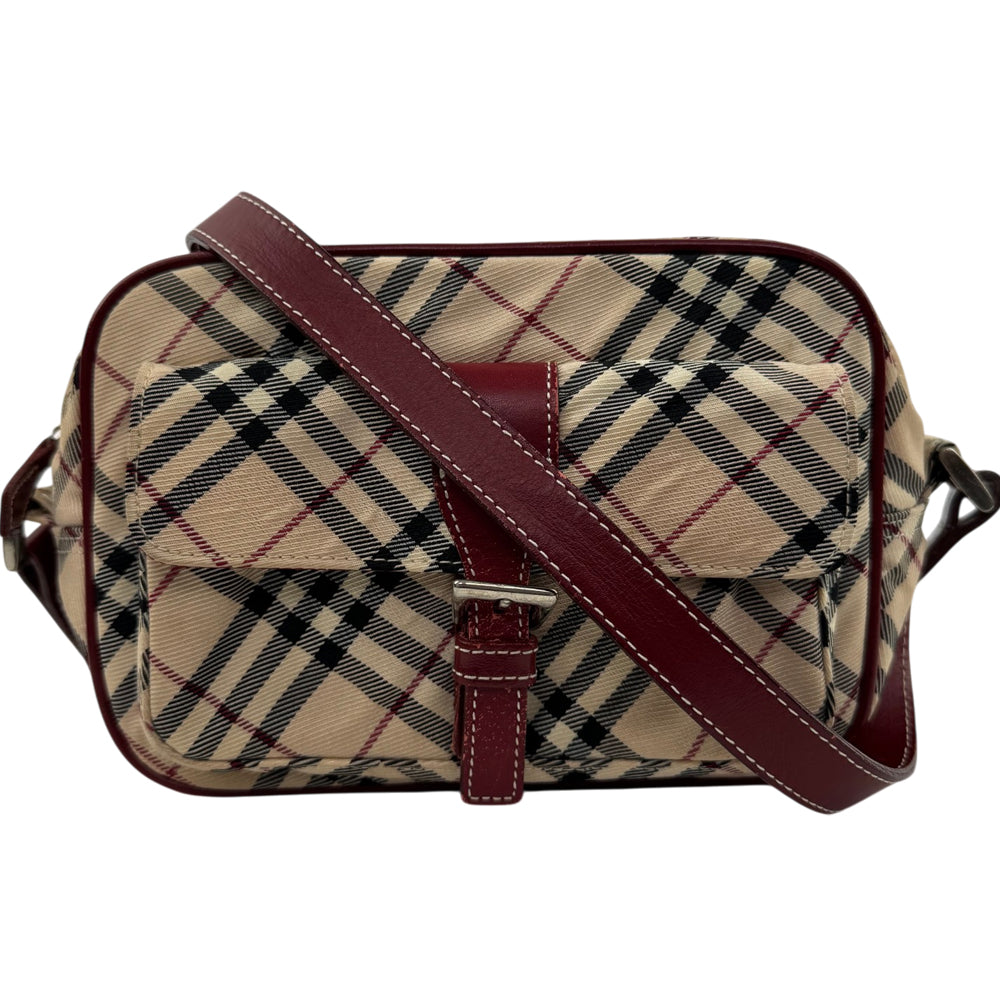 BURBERRY Blue Label Nova Check Shoulder Crossbody Bag LHQ2026