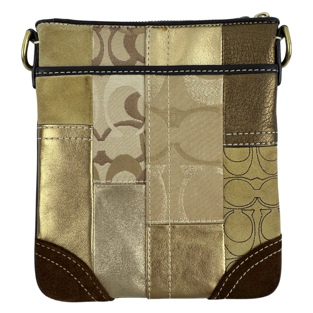 COACH Signature Patchwork Multicoloured Crossbody Bag LHQ2029