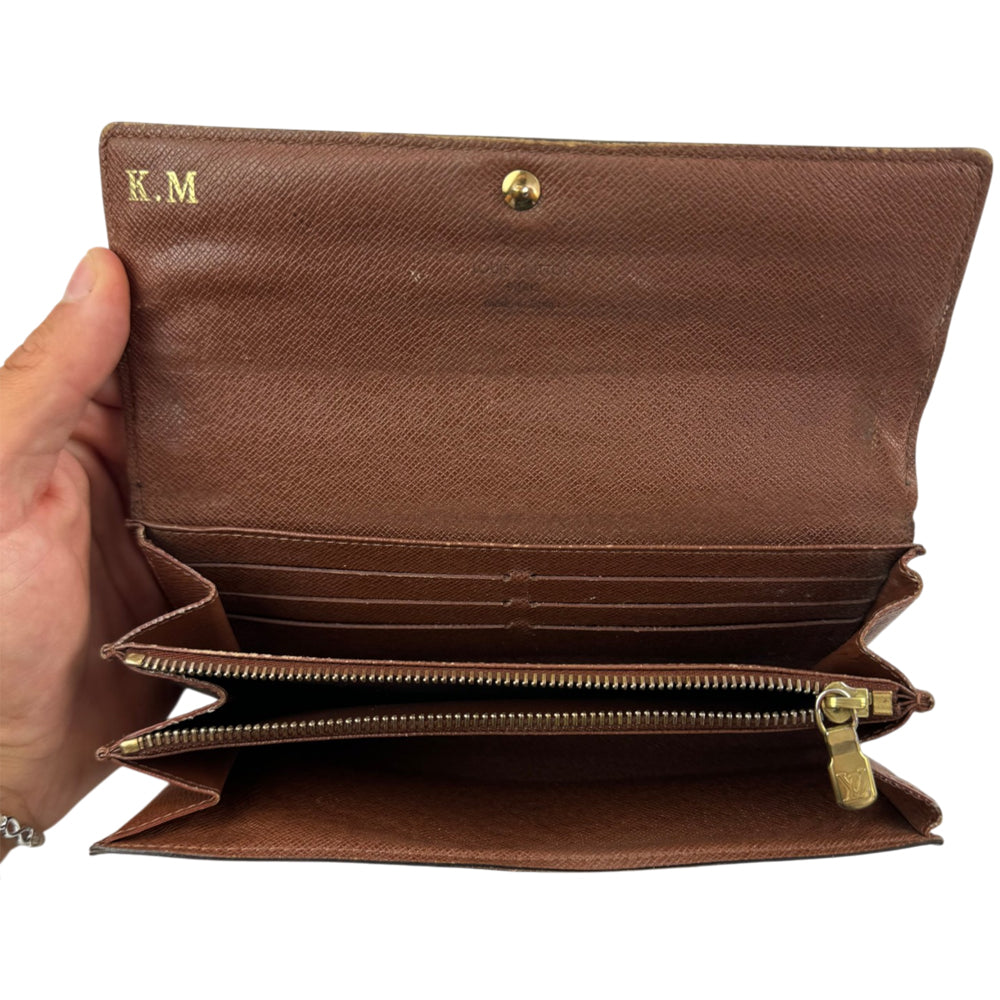 LOUIS VUITTON Monogram Sarah Long Purse LHQ2034