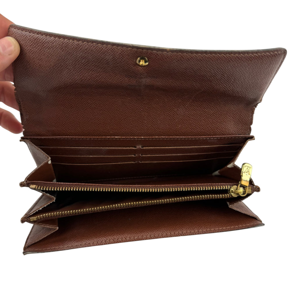 LOUIS VUITTON Monogram Sarah Long Purse LHQ2035