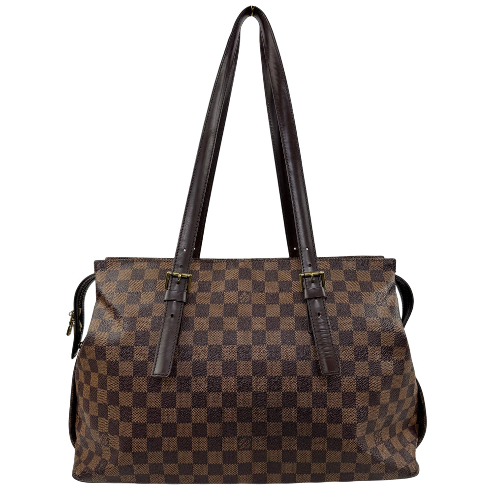 LOUIS VUITTON Damier Ebene Chelsea Tote Shoulder Bag LHQ2041