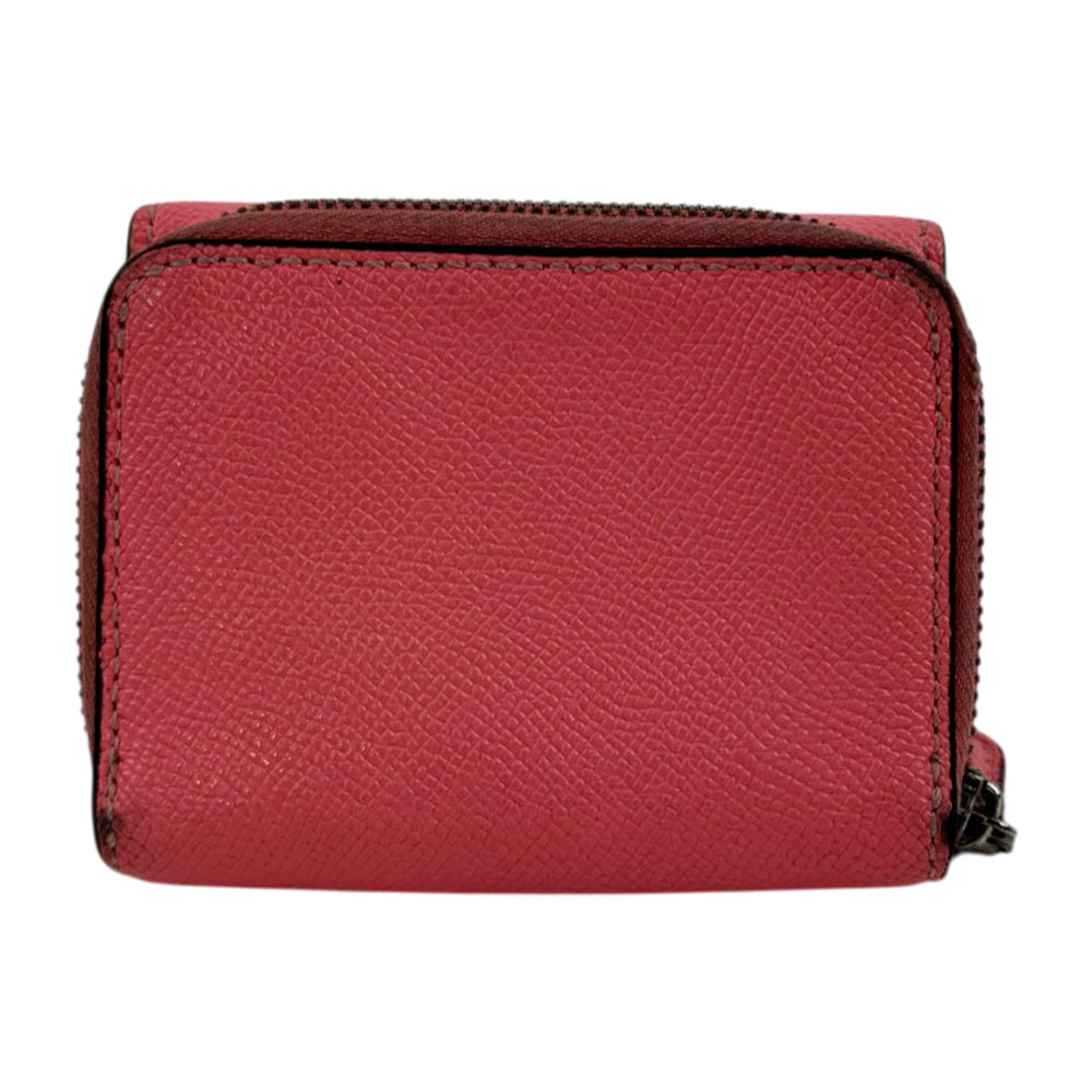 COACH Pink Leather Compact Wallet LHQ2047