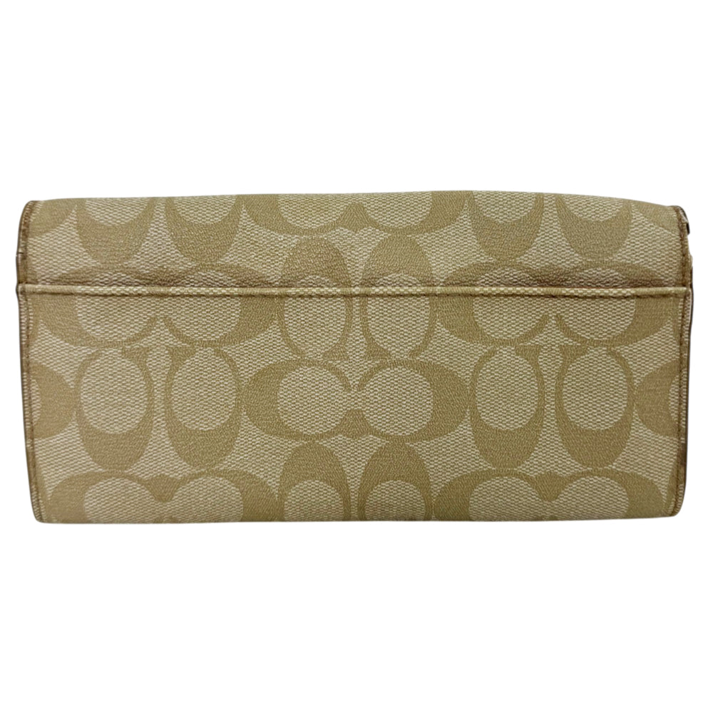 COACH Signature Cream Envelope Long Wallet LHQ2049