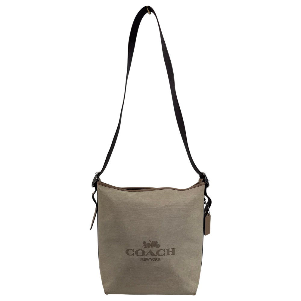 COACH Beige Canvas Shoulder Crossbody Bag LHQ2067