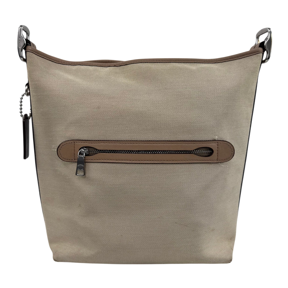 COACH Beige Canvas Shoulder Crossbody Bag LHQ2067