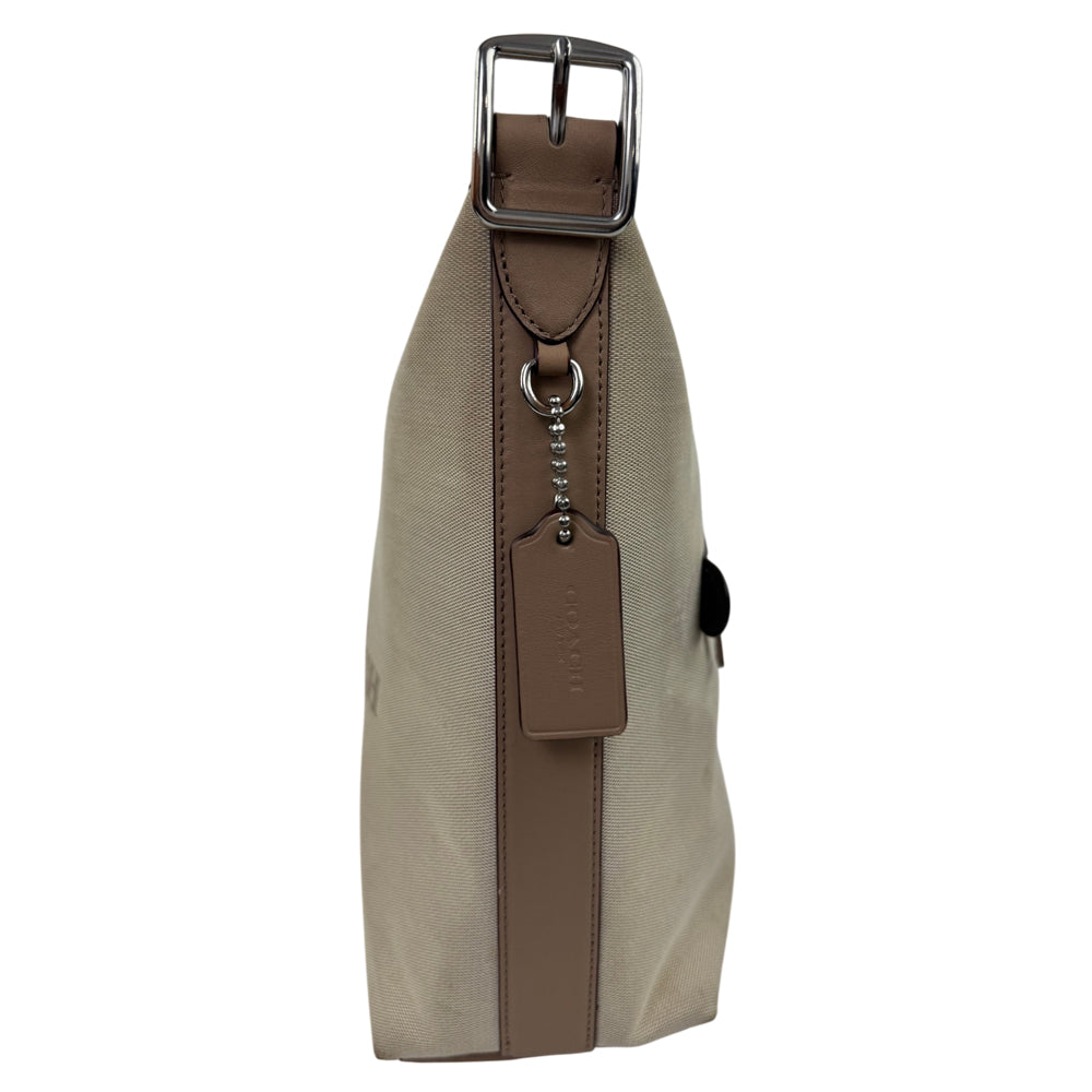 COACH Beige Canvas Shoulder Crossbody Bag LHQ2067