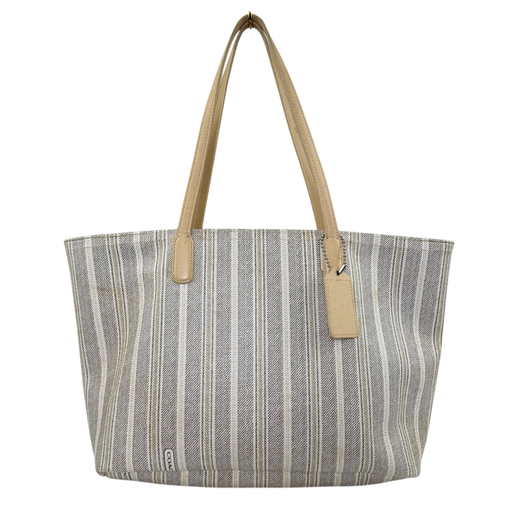 COACH Legacy Weekend Ticking Stripe Tote Shoulder Bag LHQ2068