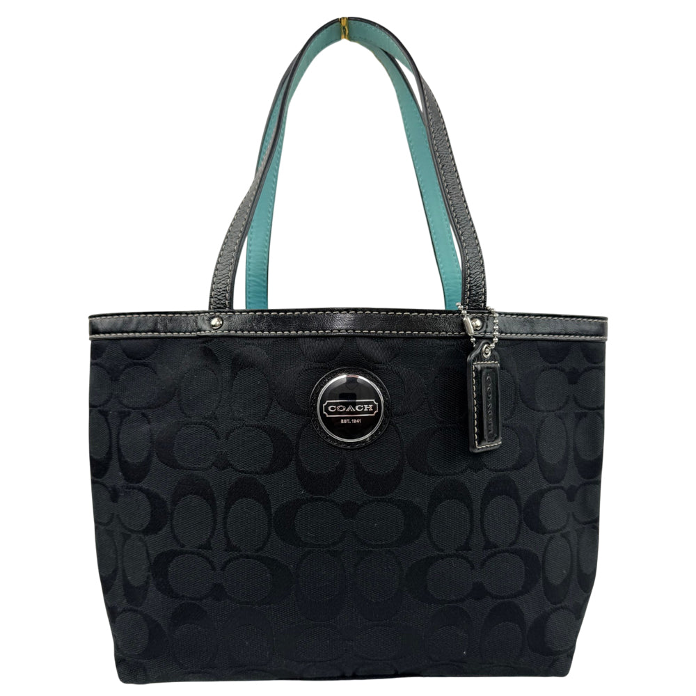 COACH Signature Black Tote Bag LHQ2072