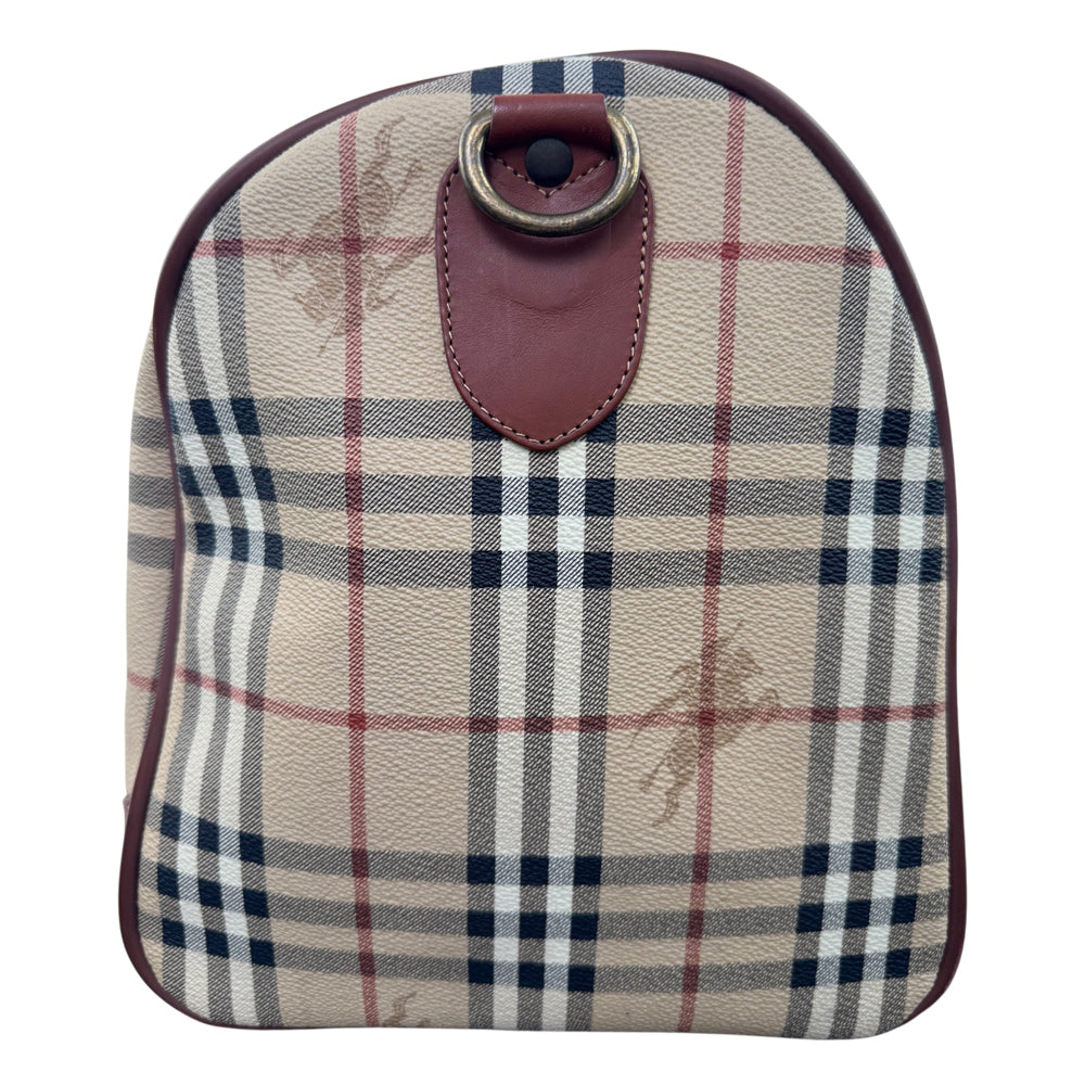 BURBERRY Nova Check Duffle/Boston Bag LHQ2079