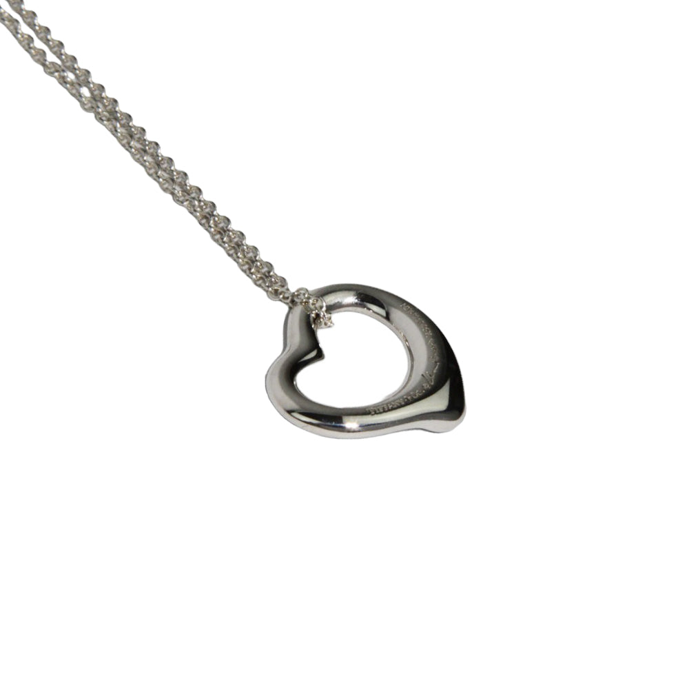 TIFFANY & Co. Collana con ciondolo a cuore aperto Argento LHQ208