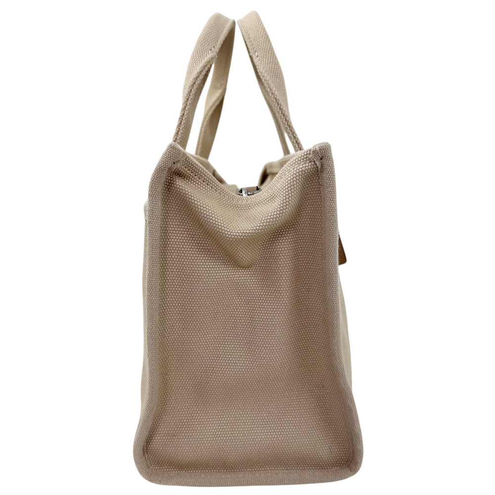 COACH Cargo 26 Beige Canvas Tote Shoulder Bag LHQ2083