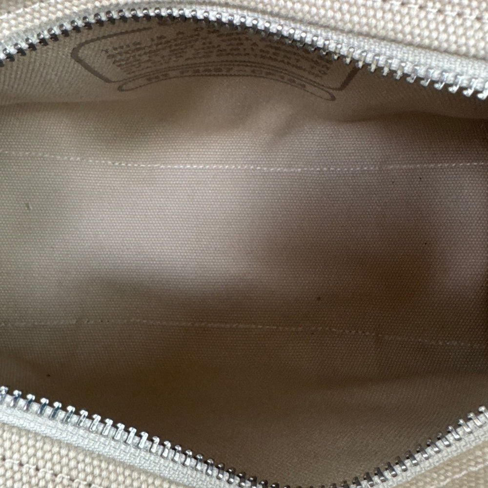 COACH Cargo 26 Beige Canvas Tote Shoulder Bag LHQ2083