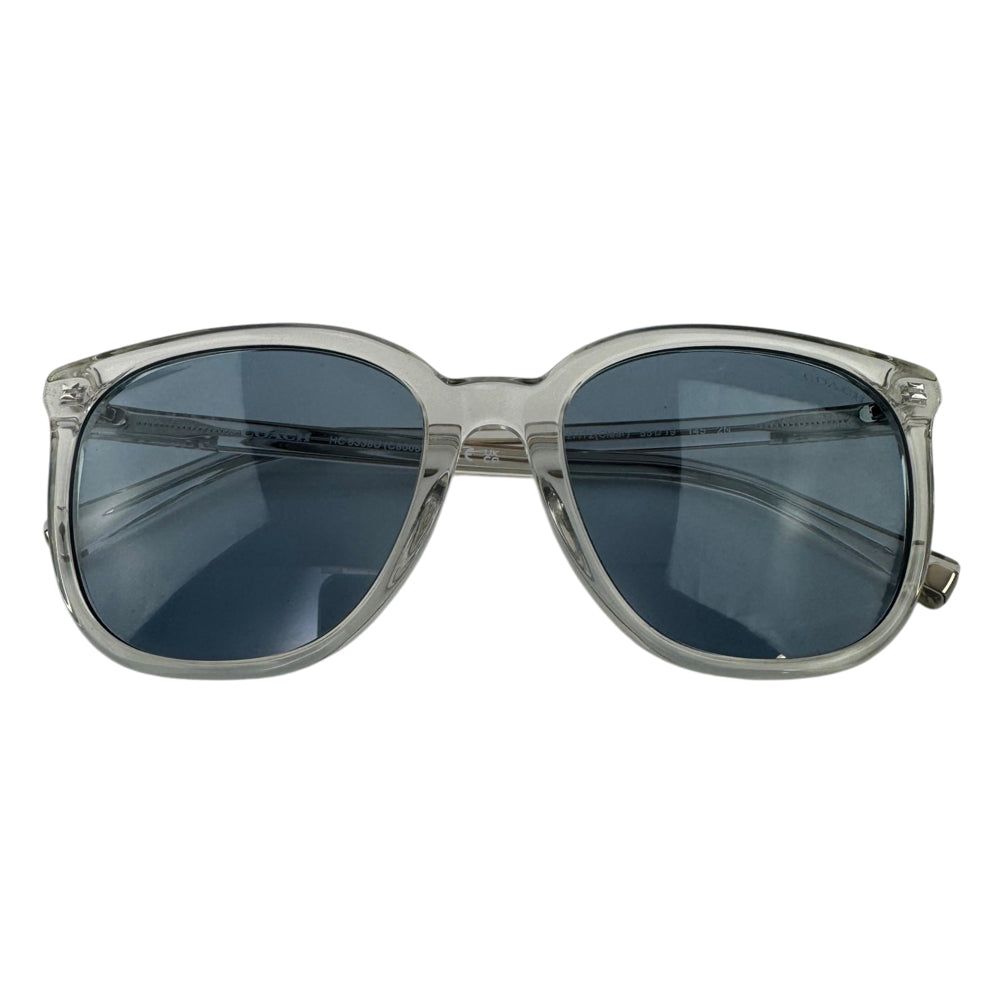 COACH Clear Frame Blue Lens Sunglasses LHQ2085